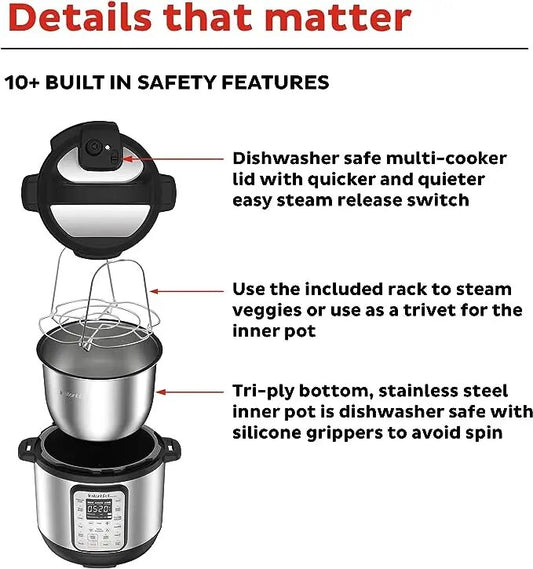 Instant Pot Duo Plus 9-in-1 Electric Pressure Cooker, Slow Cooker, Rice Cooker, image 0
