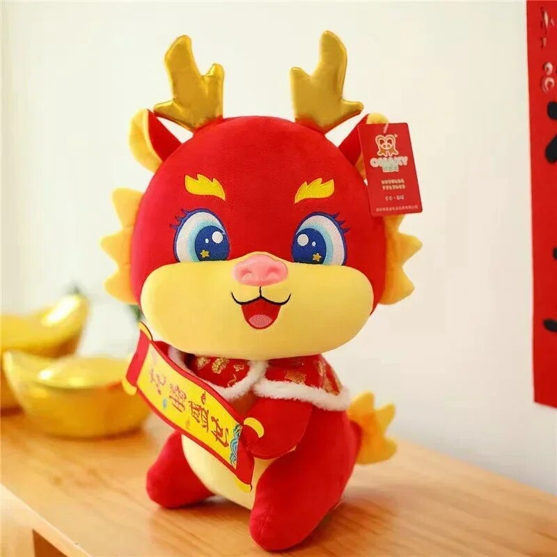 Chinese Lunar New Year Decoration 2024 Kawaii Dragon Plush Dolls Spring Festiva image 23