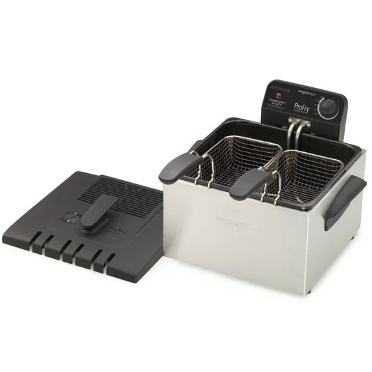 Stainless Steel Dual Basket Pro Fry™ Immersion Element Deep Fryer 05466 image 0