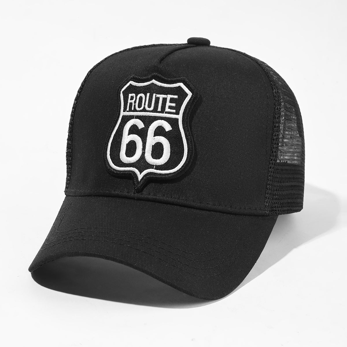 ROUTE 66 Baseball Cap Spring Autumn  Mesh Snapbac Hat For Women Men Trucker Hat image 8