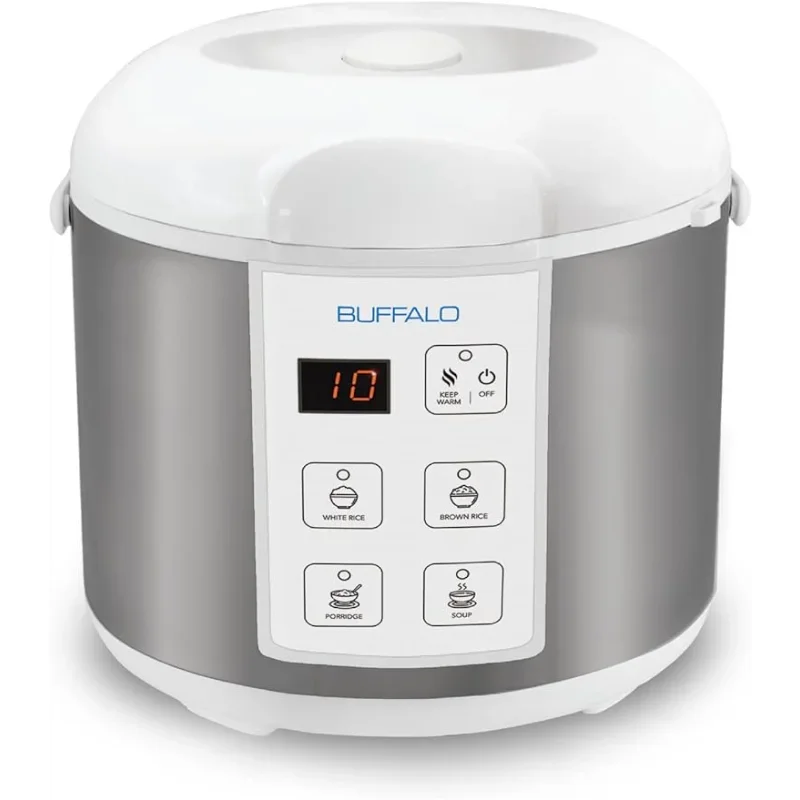 Buffalo Classic Rice Cooker with Clad Stainless Steel Inner Pot (5 cups) - Smal image 1