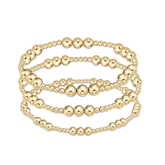 KKBEAD Stretch Bracelet Femme 18 K Waterproof Gold Plated Beaded Bracelets for image 0