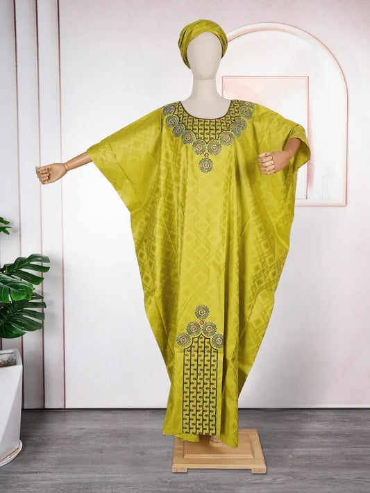 Plus Size African Dresses for Women Dashiki Traditional Embroidery Gown Ankara  image 0