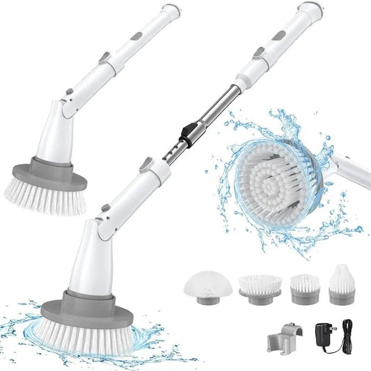 Electric Spin Scrubber, Cordless Cleaning Brush with Adjustable Extension Arm a image 0