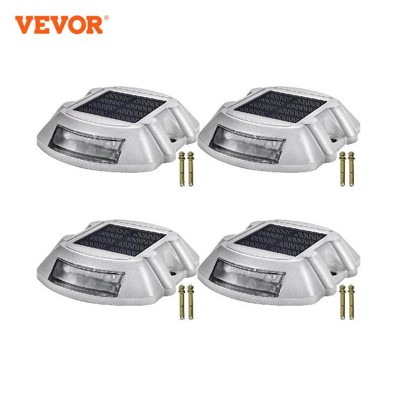 VEVOR Solar Dock Lights Deck Driveway Lights Outdoor Waterproof Wireless 6 LEDs image 1