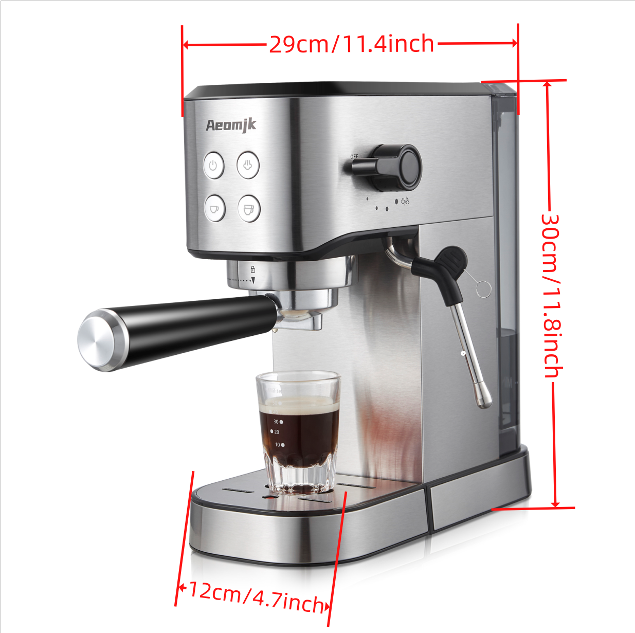 Italian Semi-automatic Milk Bubble Garland Pump Pressure Household Small Office image 3