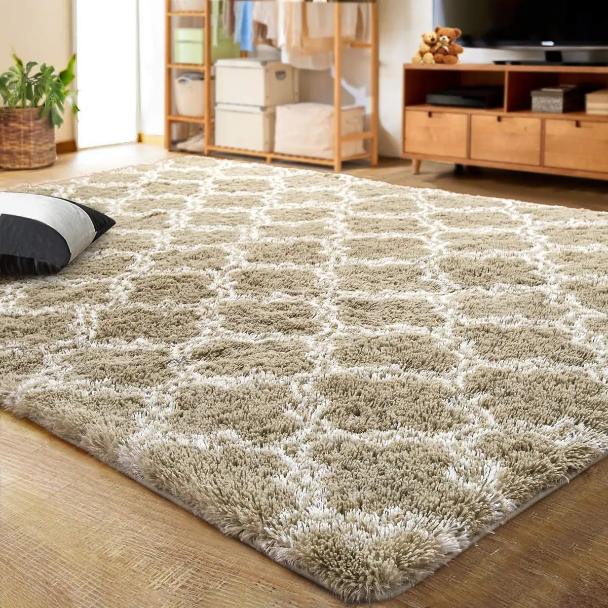 Large Shag Area Rugs for Bedroom Super Soft Plush Fluffy Carpets Living Room Ru image 2