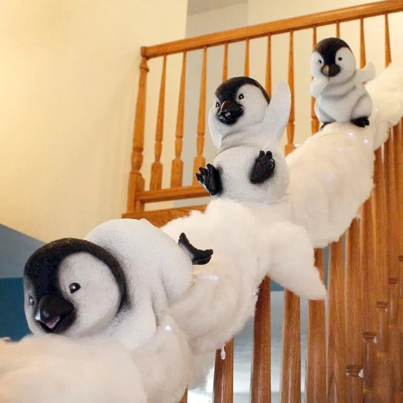 christmas decorations 2023 Christmas Penguin Stairway Holiday Decoration (Set o image 0
