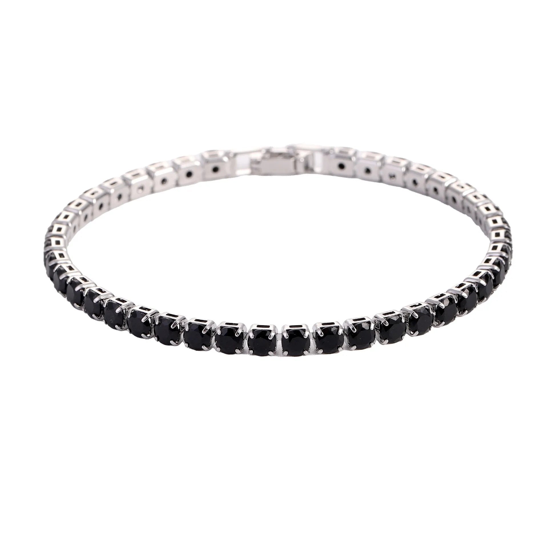 4mm Cubic Zirconia Tennis Bracelet Iced Out Chain Bracelets For Women Men Golde image 6