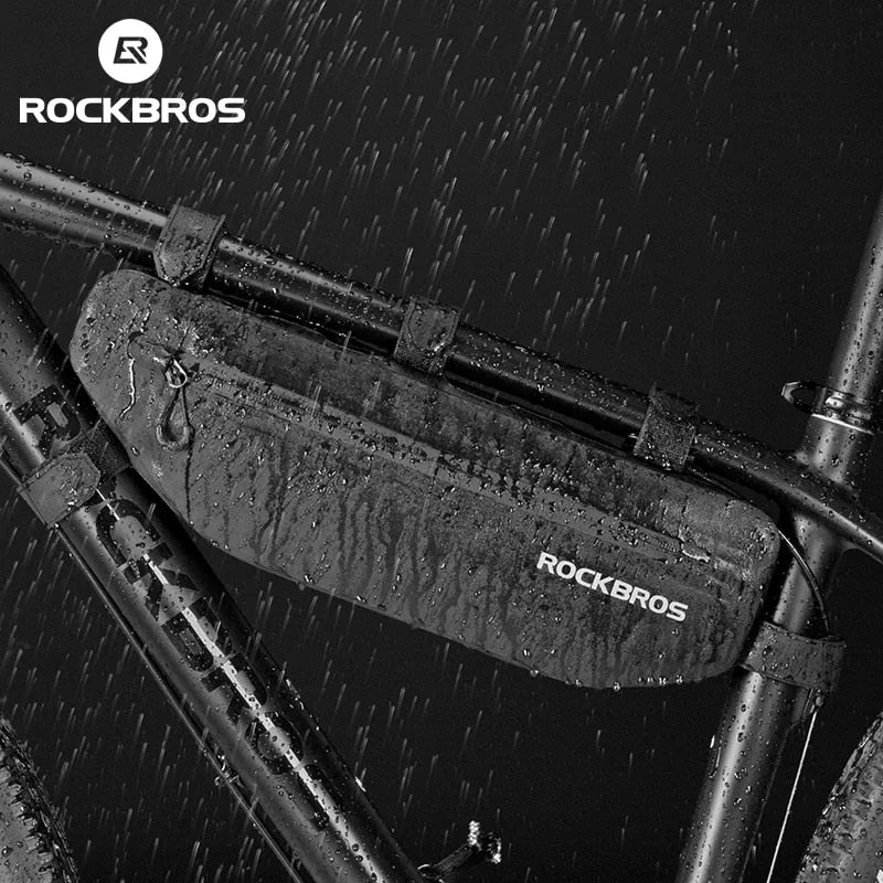 ROCKBROS Cycling Bicycle Bags Top Tube Front Frame Bag Waterproof MTB Road Tria image 1