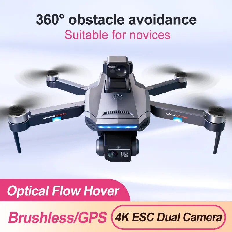 2023 New K918 MAX GPS Drone 4K Professional Obstacle Avoidance 8K DualHD Camera image 11