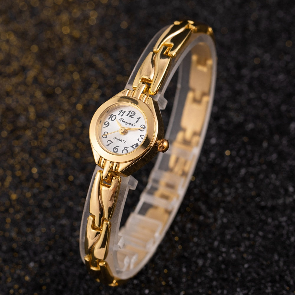 Simple Elegant Small Women's Watches Luxury Brand Gold Wrist Watches for Women image 4