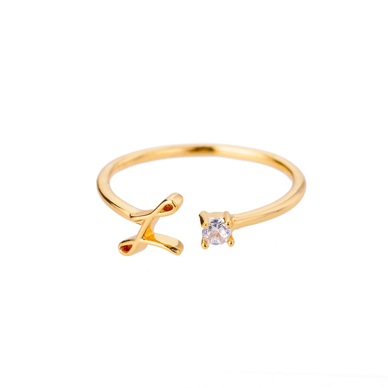 48 Style Women Stainless Steel Rings Gold Color Hollow Out Geometric Open Ring  image 42