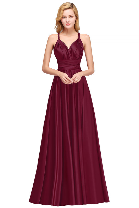 24 Hours Shipping Navy Blue Bridesmaid Dresses 2024 Cheap Elastic Fabric Weddin image 0