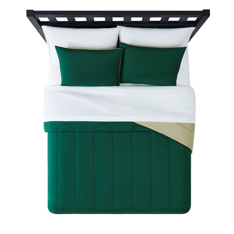 Mainstays Green 7 Piece Bed in a Bag Comforter Bedding Set with Sheets image 8