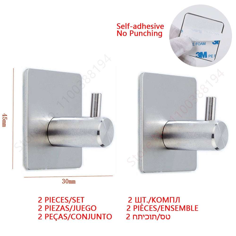 Adhesive Toilet Paper Holder Wall Mount For Bathroom Kitchen Silver Gold Black  image 18