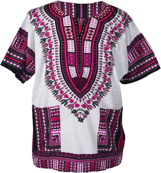 Traditional African Dashiki Shirt Tribal Hippie Style Variety Colors Perfect fo image 0