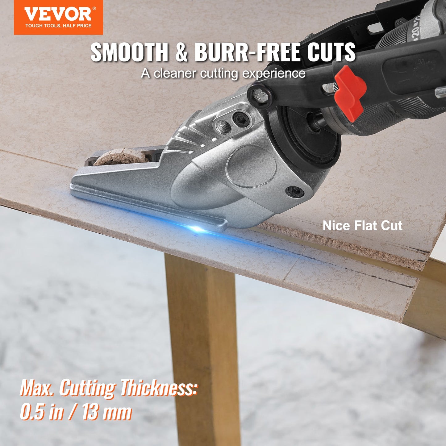 VEVOR Board Cutter Drill Attachment Board Shears Attachment with 360 Degree Piv image 1