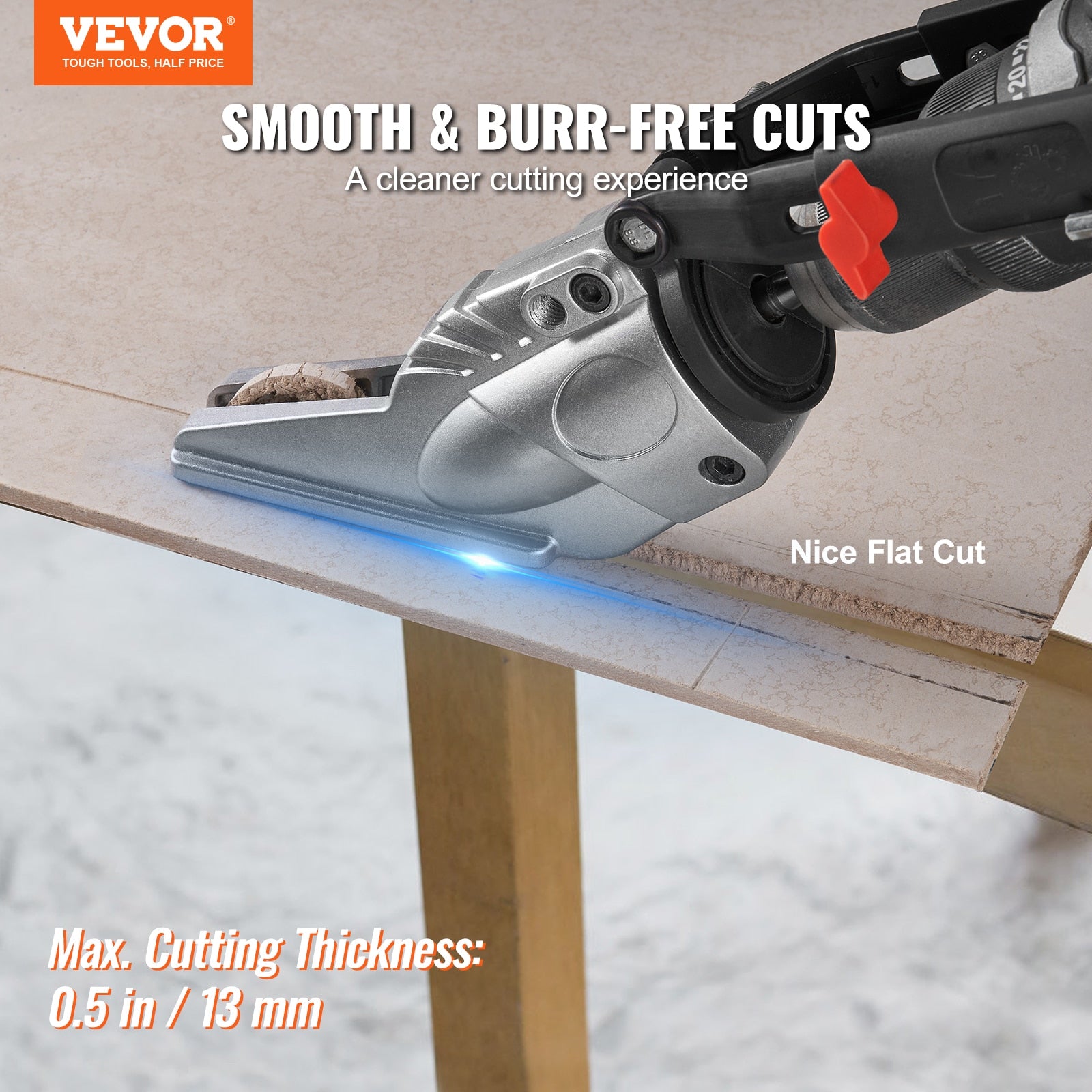 VEVOR Board Cutter Drill Attachment Board Shears Attachment with 360 Degree Piv image 1
