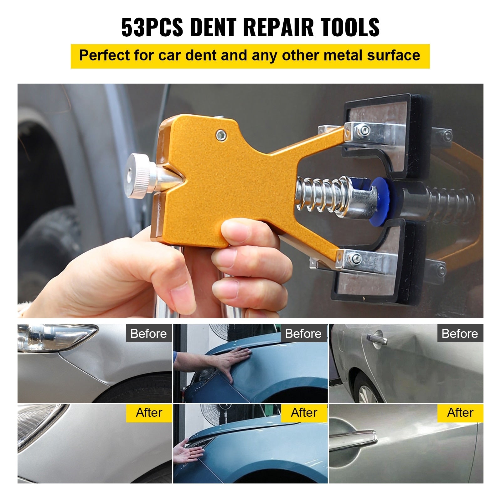 VEVOR Car Paintless Dent Repair Tools 53/60/69/74/89/98 Pcs Automotive Suction image 8