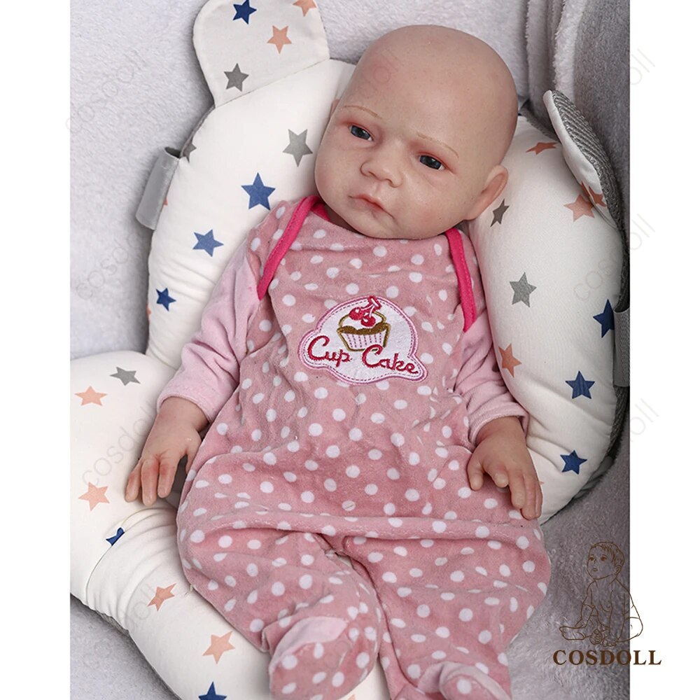 COSDOLL 18.5inch 3.1kg Full Body Silicone Bebe Reborn Doll Soft Dolls Realistic image 7