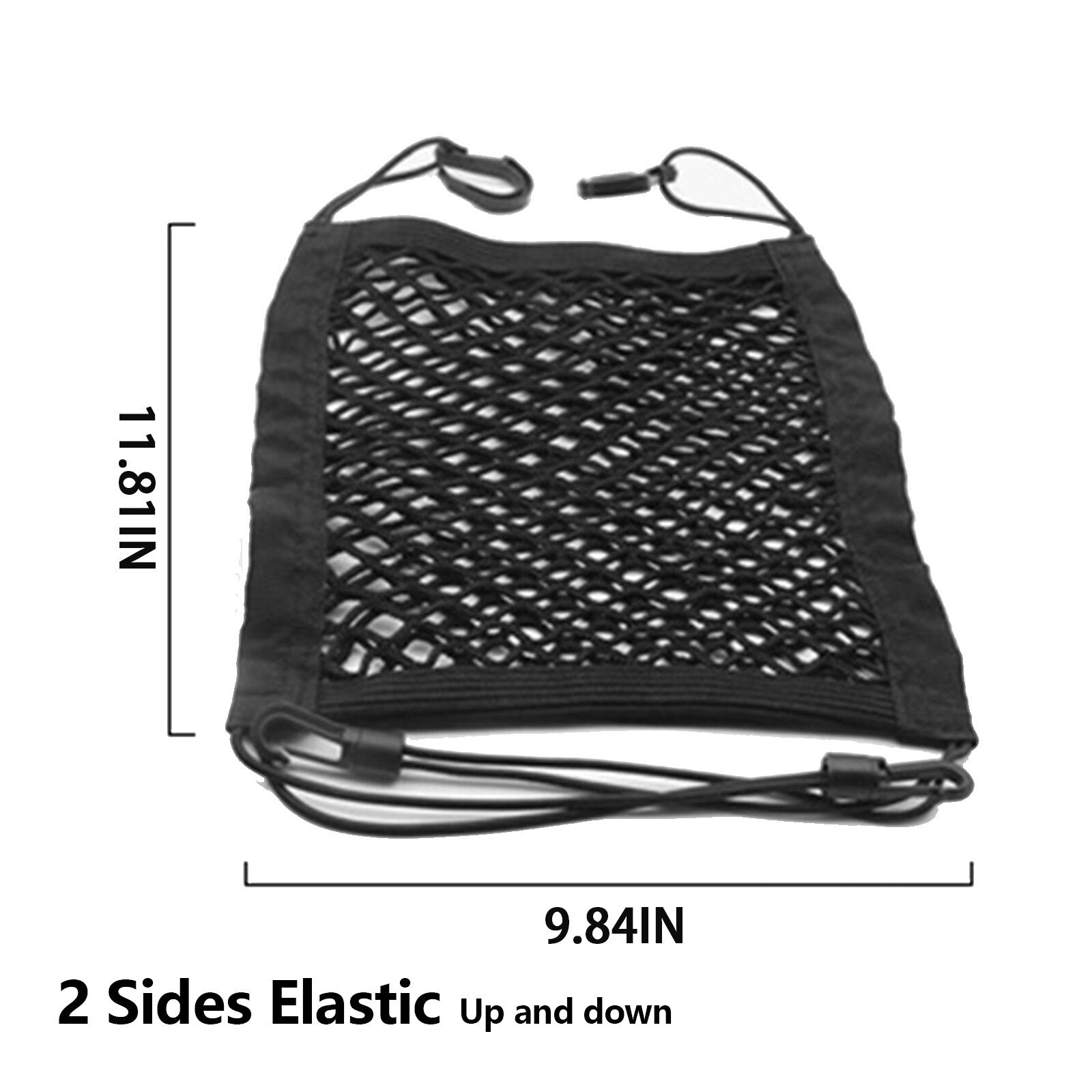 25x30cm Motorcycle Luggage Net Hook Hold Bag Bike Scooter Mesh Fuel Tank image 0