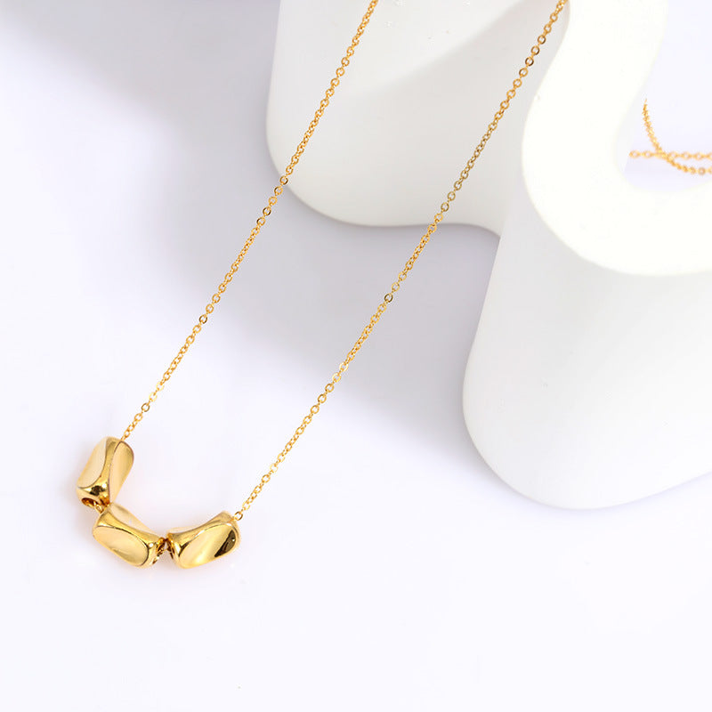 925 sterling silver necklace plated with K gold jewelry, popular light luxury s image 5