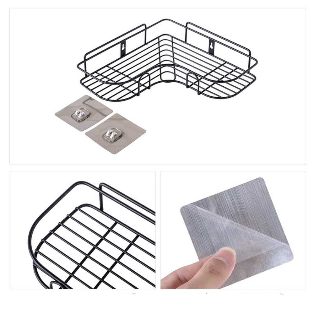 1PCS Non Perforated Bathroom, Bathroom, Triangle Shelf, Wall Mounted Toilet, Ba image 6