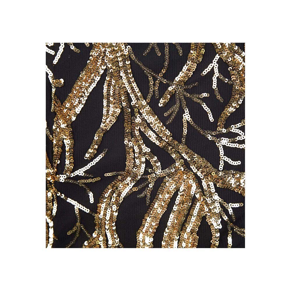 Angel-fashions Strapless Golden Branch Sequined Mermaid Full Length Formal image 6
