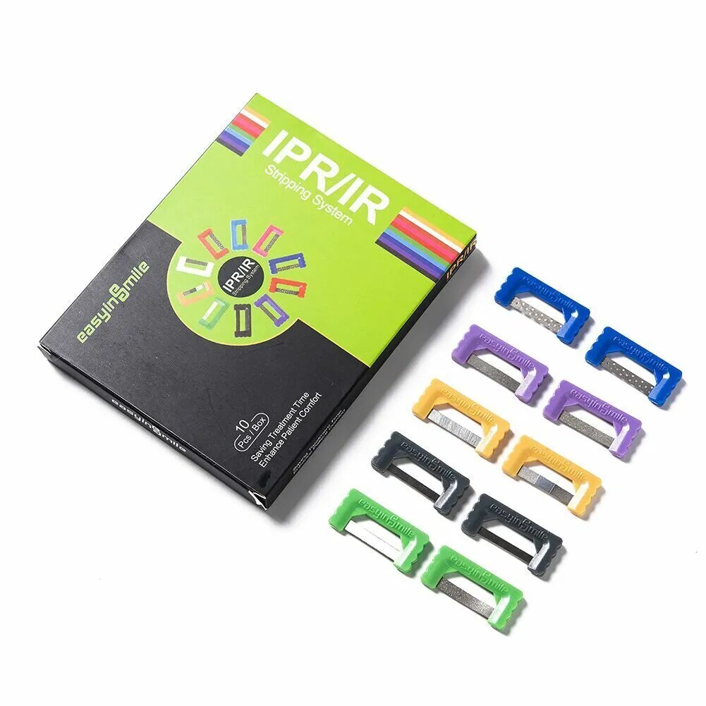 9 Size EASYINSMILE Orthodontic Interproximal Reduction Strips Dental IPR Kit Po image 1