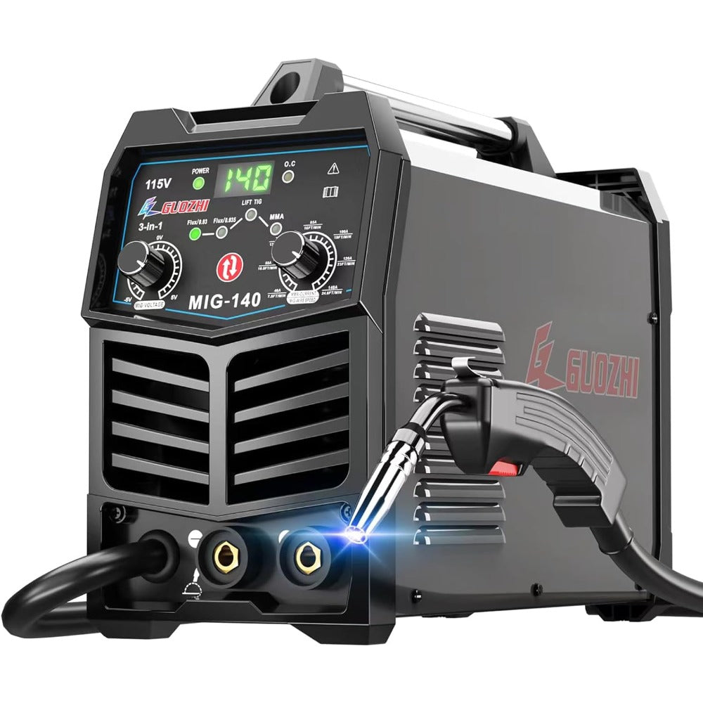 110V Flux Core MIG/Stick/Lift TIG 3 in 1 MultiProcess Welding Machine with Syne image 1