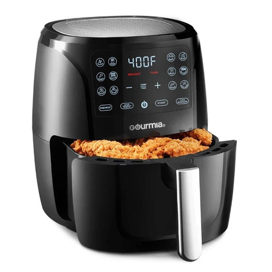 6-Qt Digital Air Fryer with Guided Cooking, Black GAF686 image 0