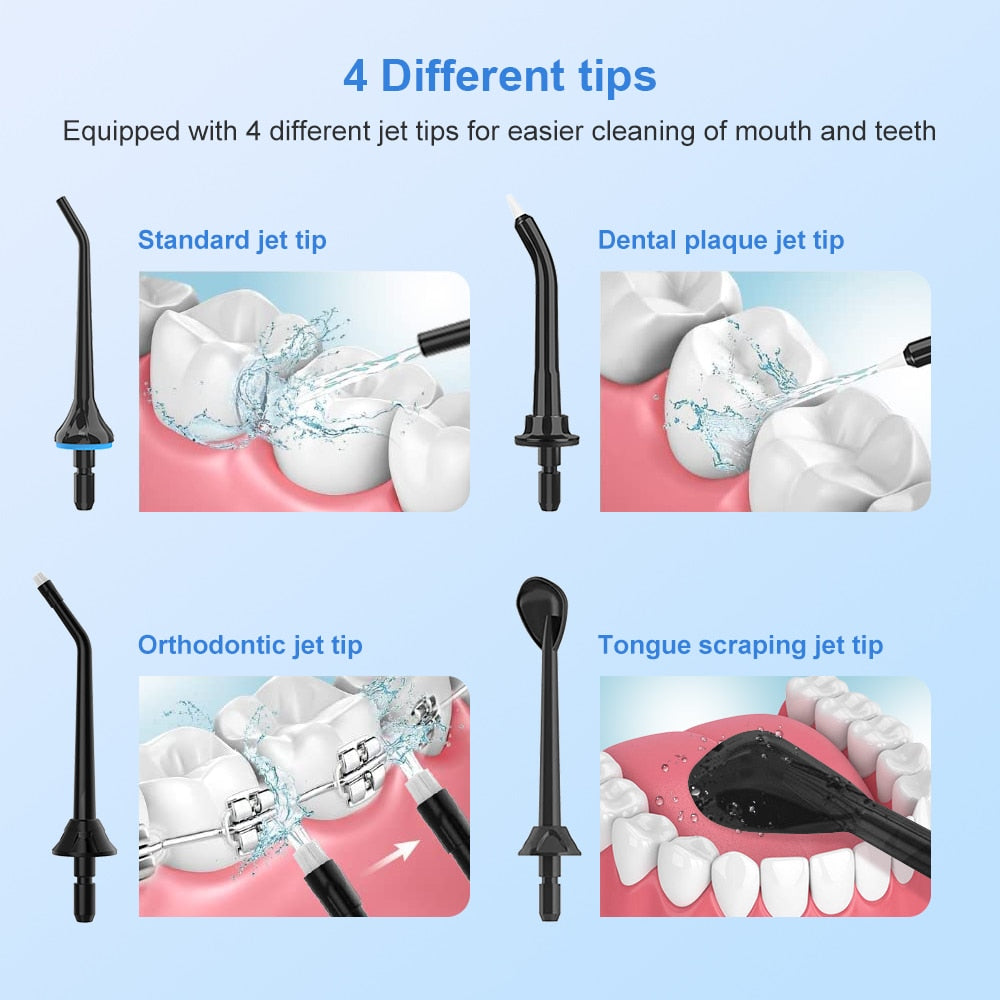INSMART Oral Irrigator Dental Water Flosser Teeth Whitening Waterproof Portable image 7