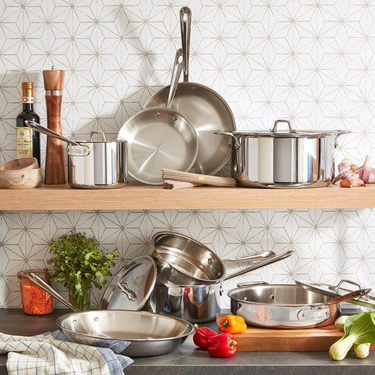 All-Clad d3 12-Piece Stainless Steel Cookware Set image 0