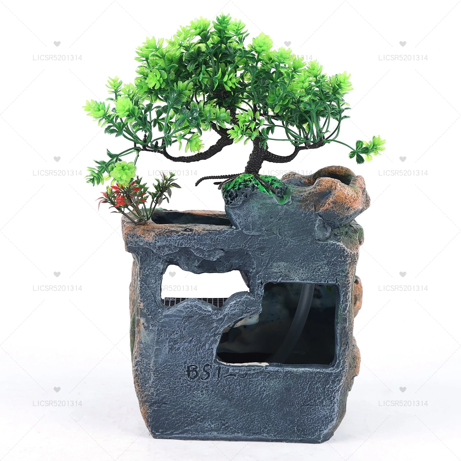 Indoor Fountain Waterfall Table Fountain Decoration Water Feature with Colour C image 5