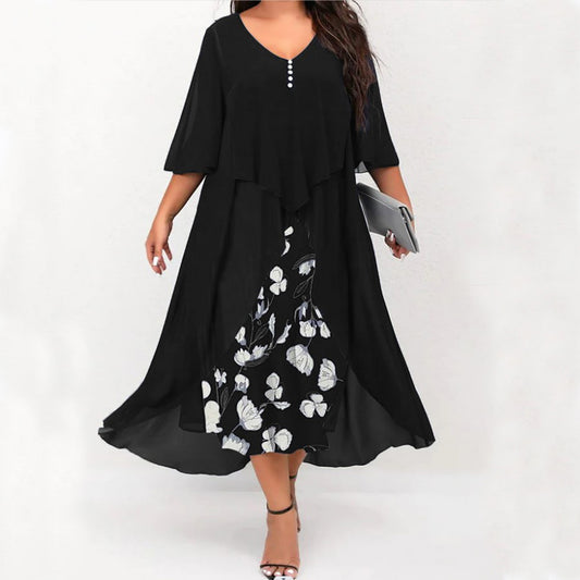 Oversized Long Dress for Women Clothing 2024 Summer Plus Size Elegant Vestidos  image 0