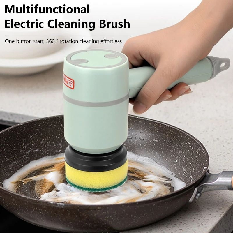 Dishwashing Brush Electric Cleaning Brush Automatic Wireless USB Rechargeable P image 6