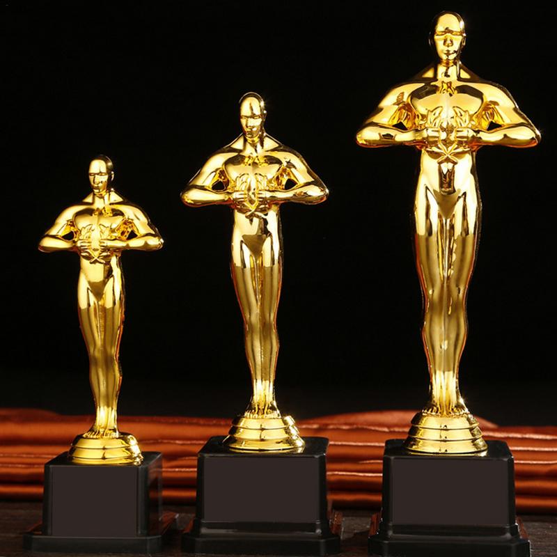 Custom Oscar Trophy Gold-plated Small Gold Statue Team Sports Competition Craft image 5