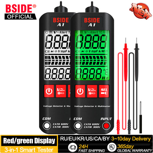 BSIDE Voltage Tester Smart Digital Multimeter Non-Contact Electrician Pen Detec image 0