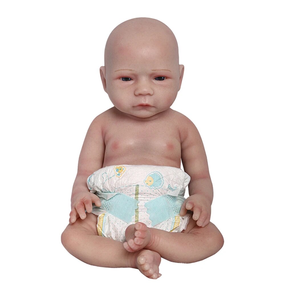 COSDOLL 18.5inch 3.1kg Full Body Silicone Bebe Reborn Doll Soft Dolls Realistic image 6