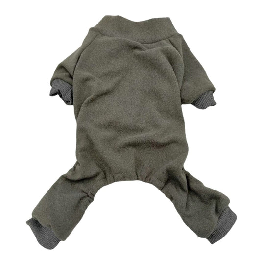 Pijamas suaves y cálidos para perros de manga larga con cuerpo completo para mascotas pequeñas