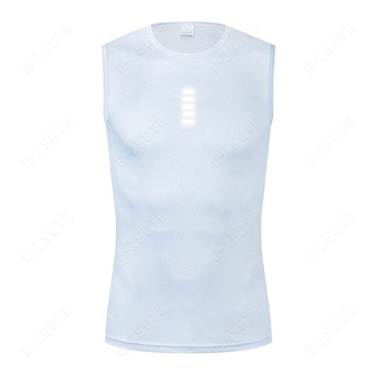 Cycling Underwear Sport Base Layer White Cycling Jersey Reflective Vest Men
