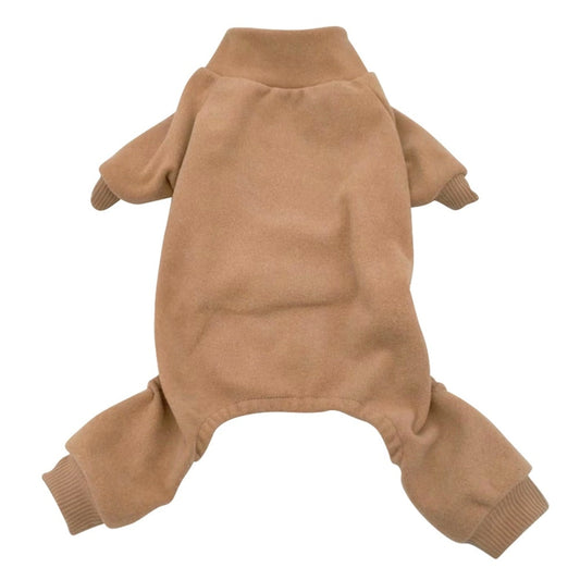 Pijamas suaves y cálidos para perros de manga larga con cuerpo completo para mascotas pequeñas