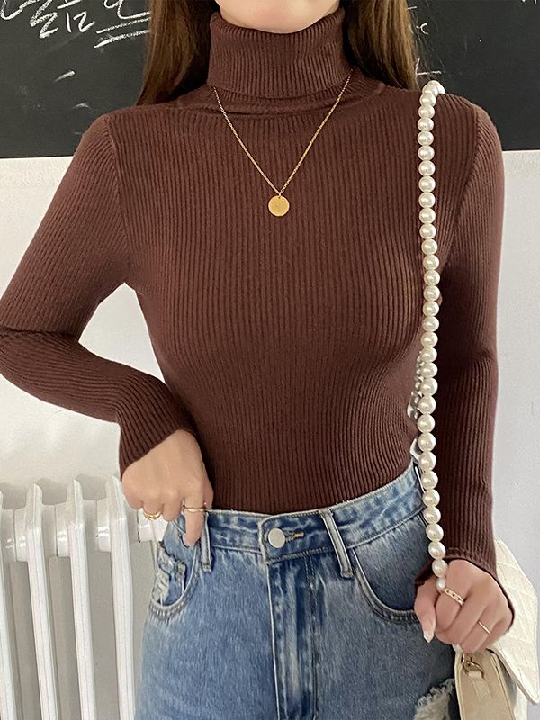 Suéter de cuello alto de otoño para mujer de Heliar, suéteres suaves de punto, jerséis de cachemira Ba