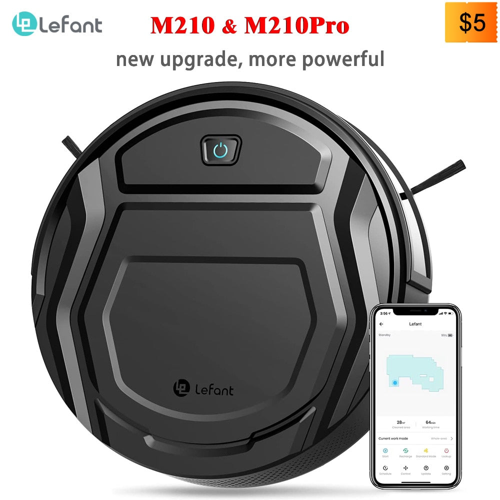 Aspiradora robot Lefant M210 M210 Pro para electrodomésticos con aplicación WiFi