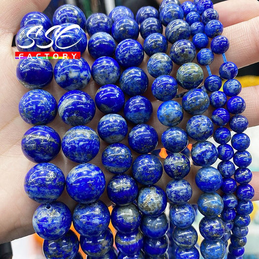 Cuentas redondas sueltas de ojo de tigre azul de piedra natural de calidad 5A, 6, 8, 10 y 12 mm