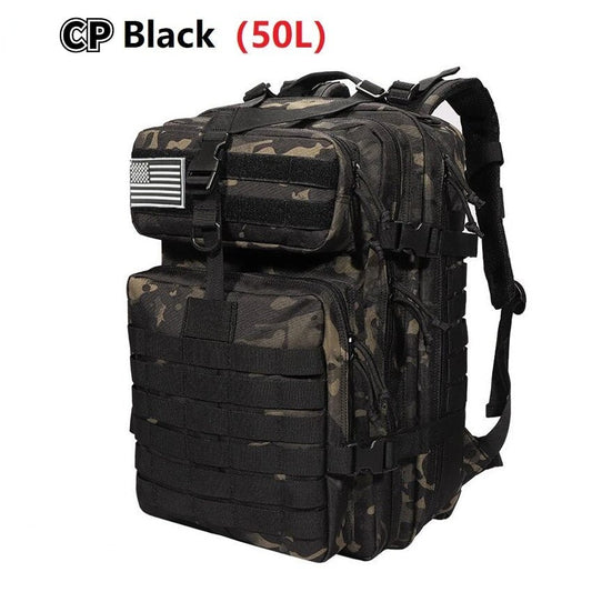 Mochila impermeable de nailon 1000D para senderismo, pesca y caza, 30 l/50 l, para exteriores
