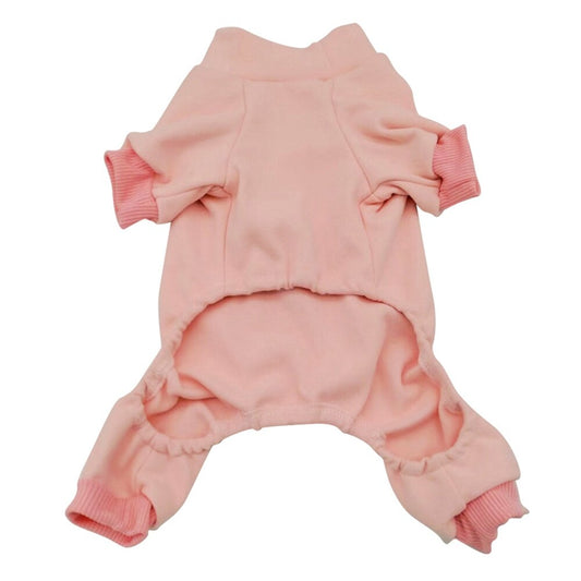 Pijamas suaves y cálidos para perros de manga larga con cuerpo completo para mascotas pequeñas