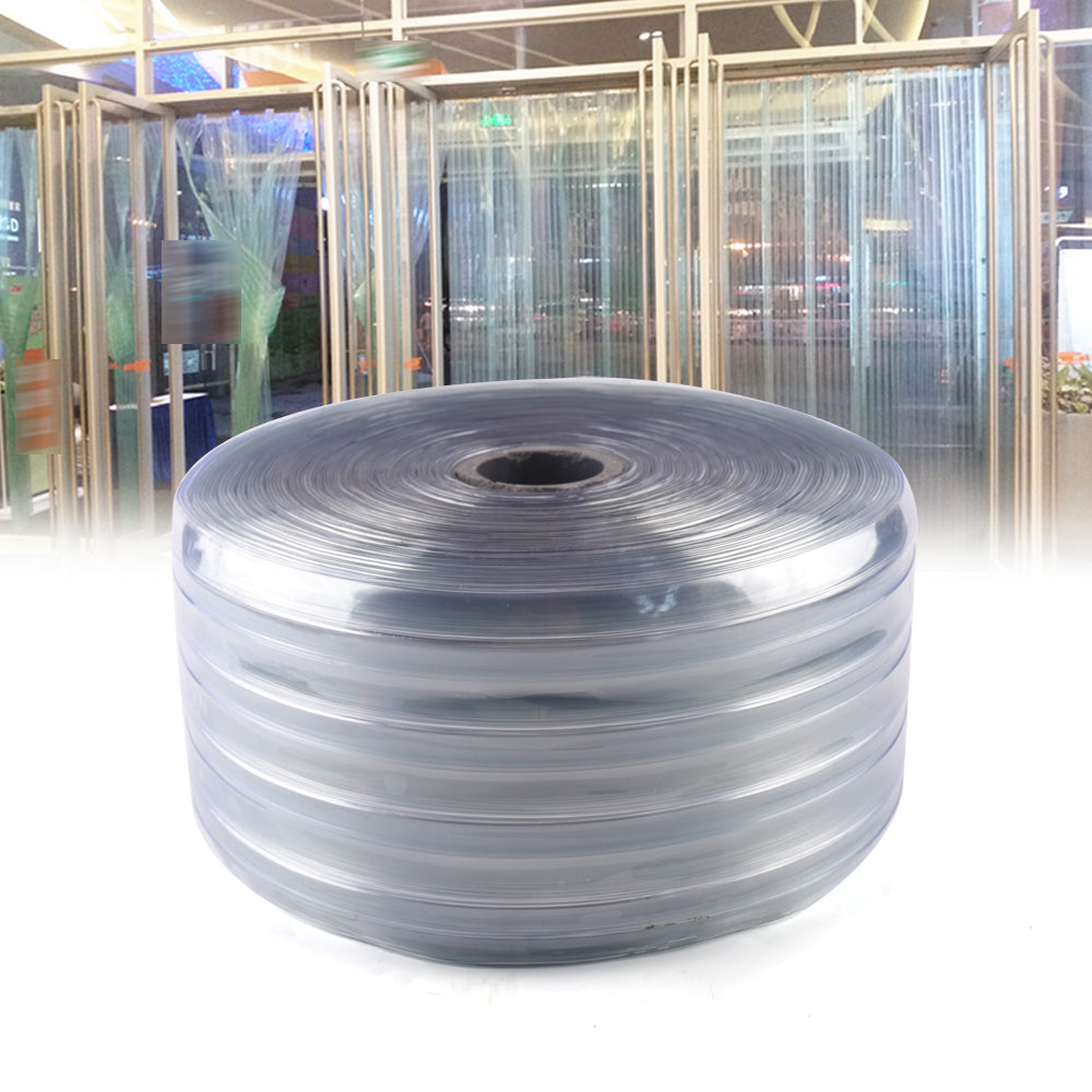 Strip Curtain 164'Ft*7.08"in Roll Cooler Freezer PVC Clear Door Curtain Plastic image 4