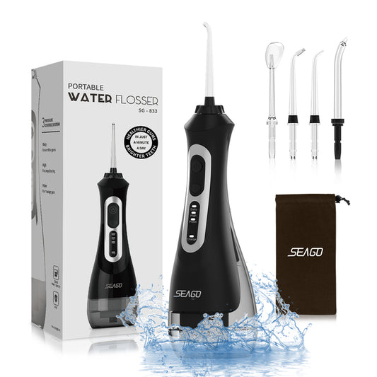 SEAGO New Oral Dental Irrigator Portable Water Flosser USB Rechargeable 3 Modes image 0